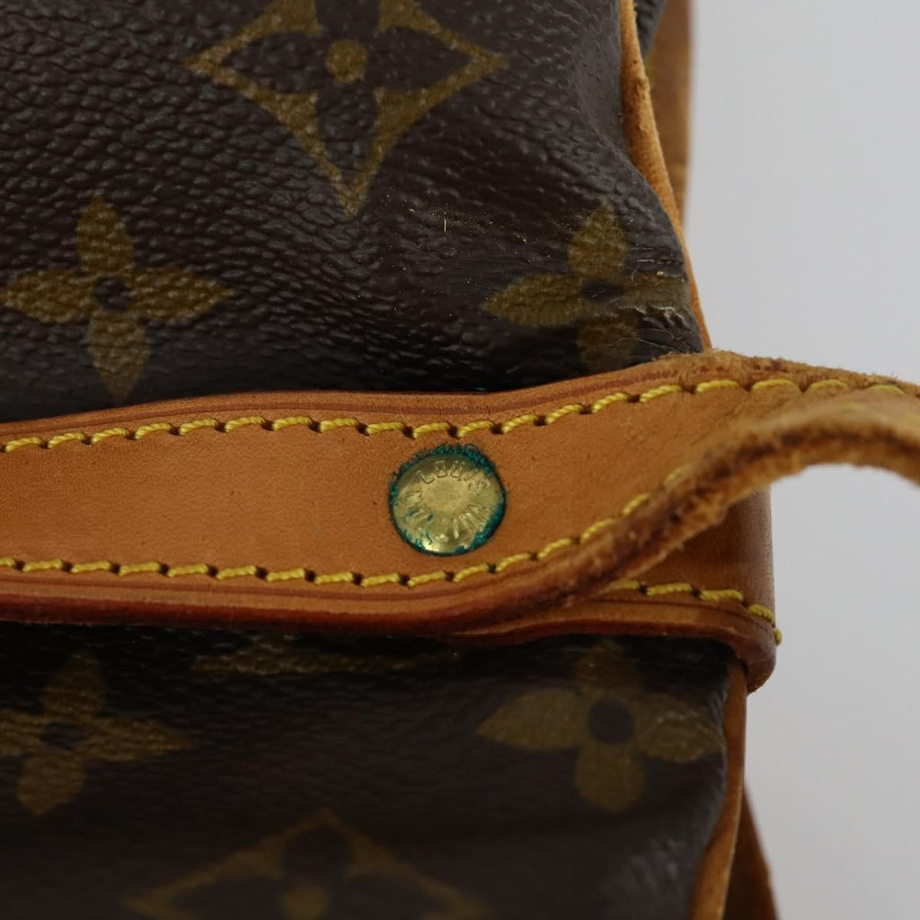 Louis Vuitton Saumur Handbag Monogram Canvas Brown Canvas Shoulder Bag Bag (Pre-Owned)