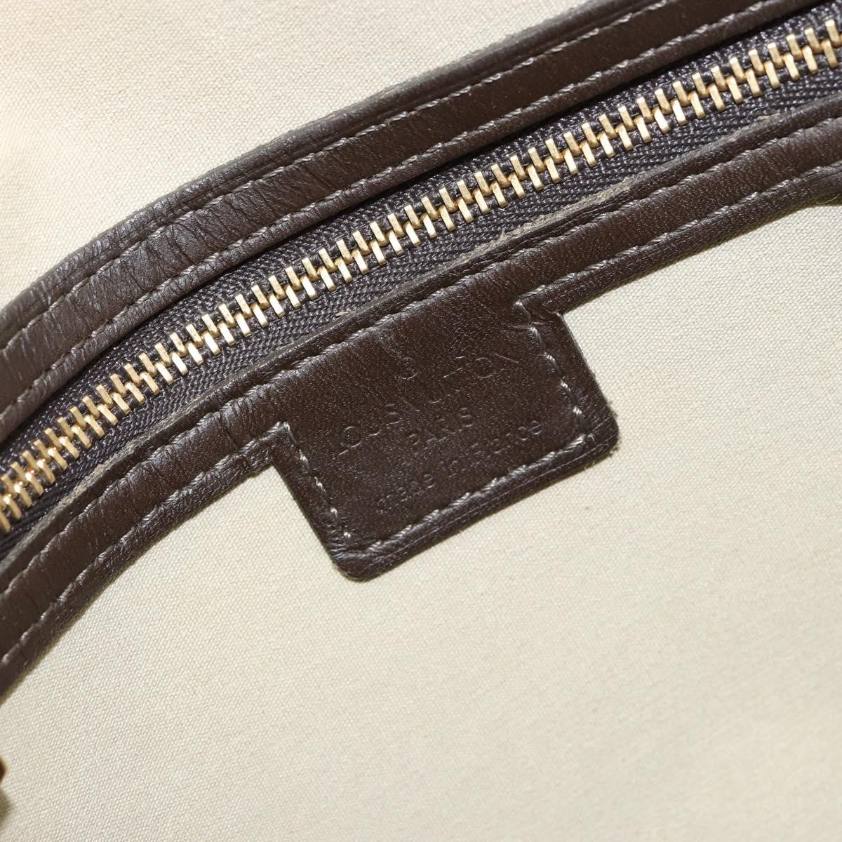 Louis Vuitton Alma Handbag Mini Lin Monogram Khaki Canvas Handbag (Pre-Owned)