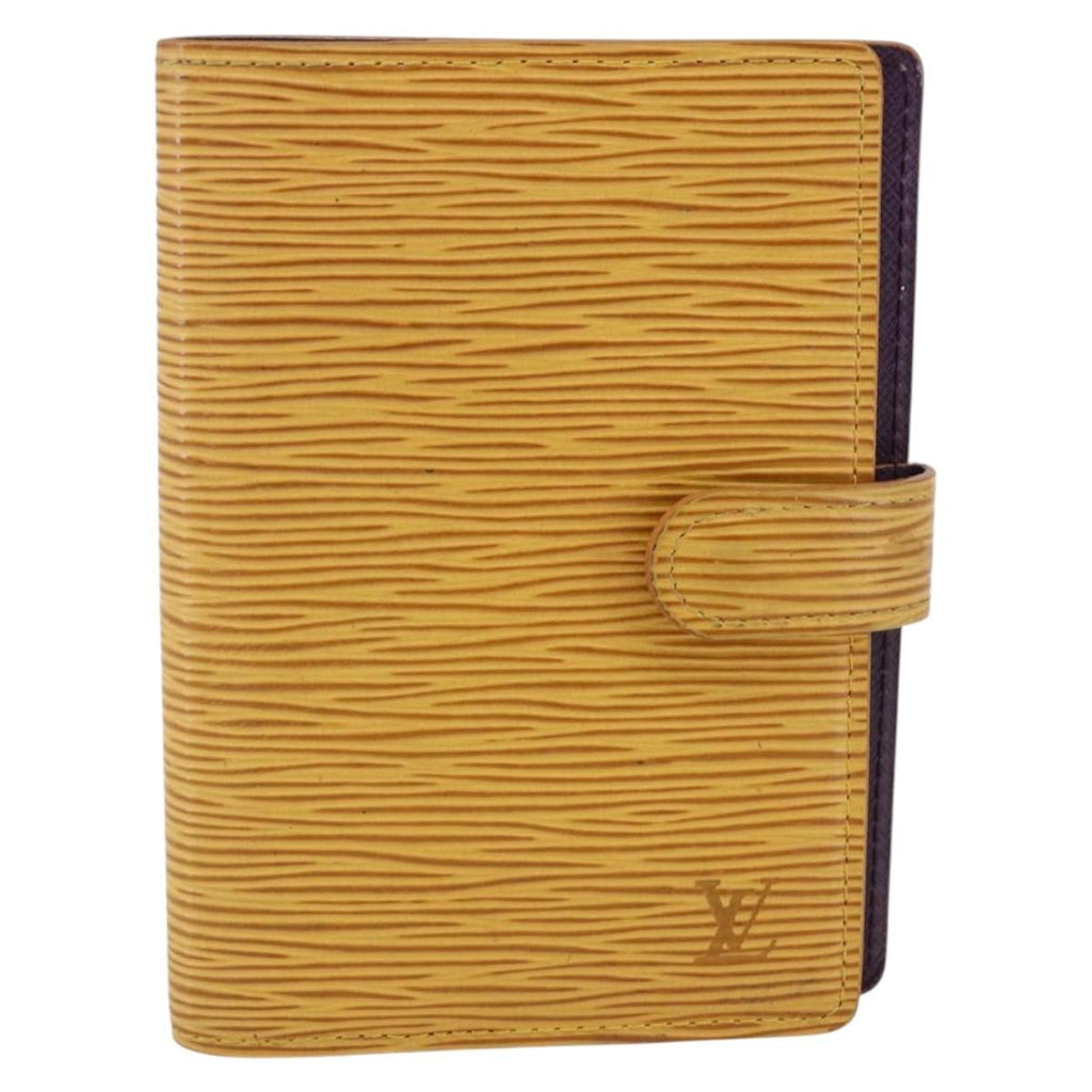 Louis Vuitton Agenda Cover Epi Leather Yellow Leather Wallets Accessory (Pre-Owned)