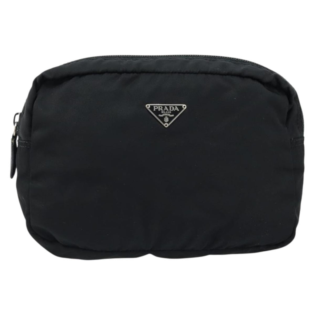 Prada Vintage Pouch Tessuto Black Nylon Clutche & Pouche Bag (Pre-Owned)