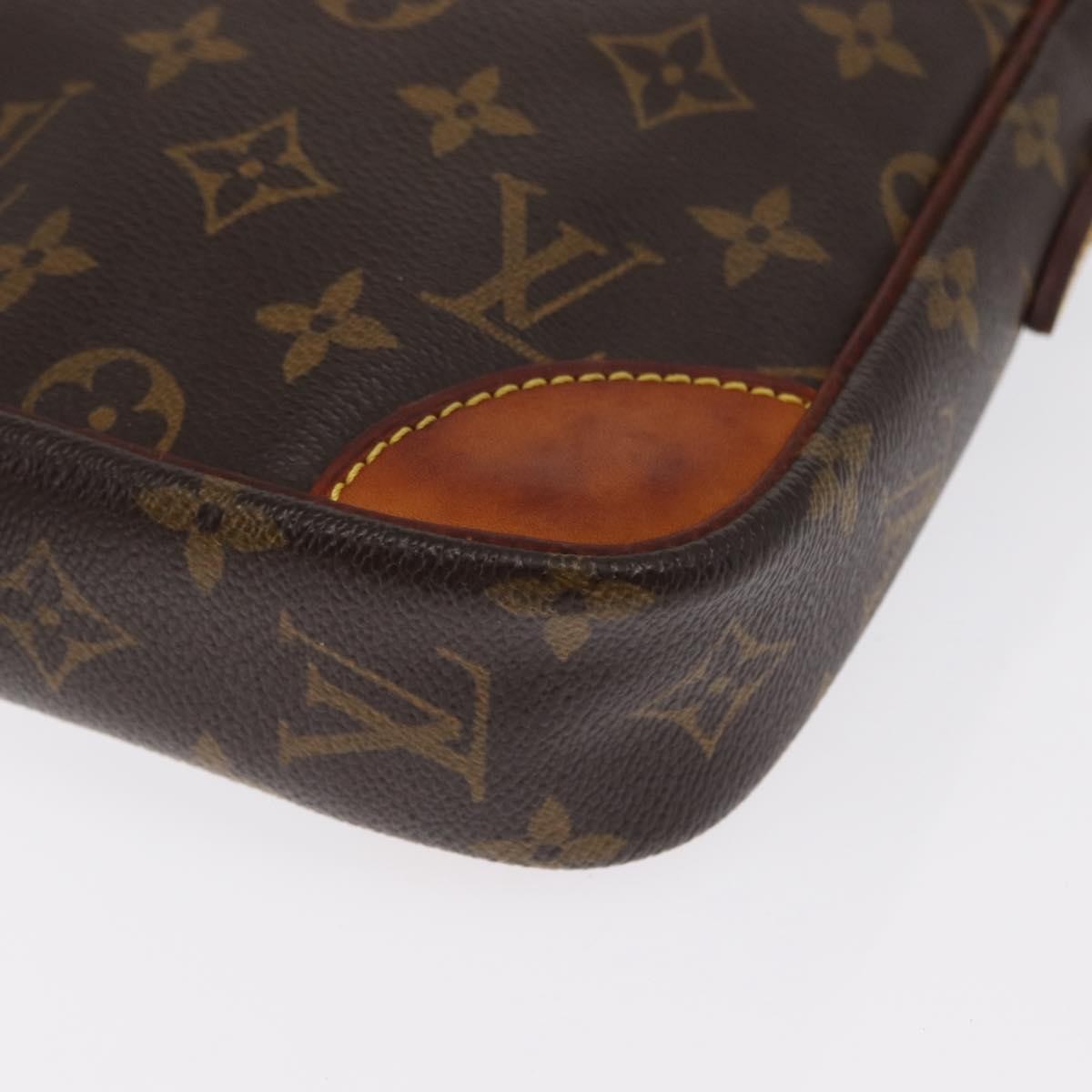 Louis Vuitton Danube Handbag Monogram Canvas Brown Canvas Shoulder Bag Bag (Pre-Owned)