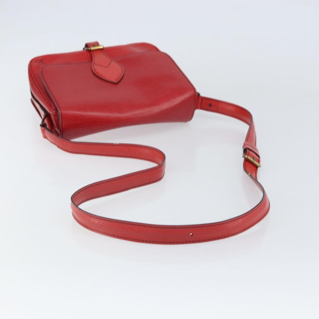 Louis Vuitton Cartouchiere Handbag Epi Leather Red Leather Shoulder Bag Bag (Pre-Owned)