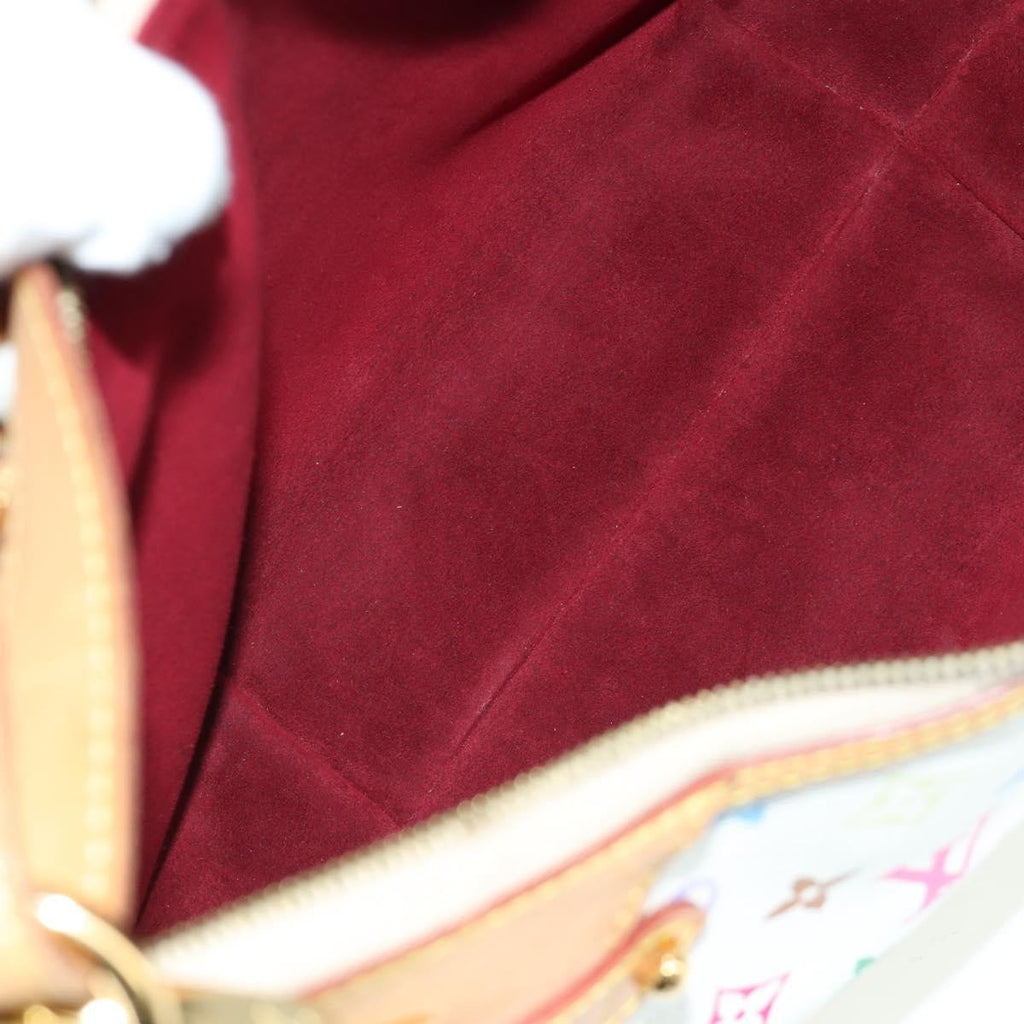 Louis Vuitton Greta Handbag Monogram Multicolor White Canvas Shoulder Bag Bag (Pre-Owned)