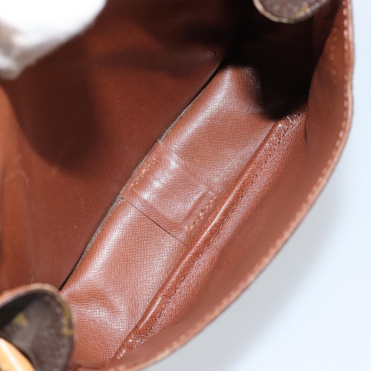 Louis Vuitton Cartouchiere Handbag Monogram Canvas Brown Canvas Shoulder Bag Bag (Pre-Owned)