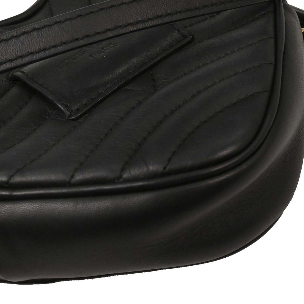 Louis Vuitton New Wave Heart Crossbody Bag Quilted Leather Black Leather Crossbody Bag Bag (Pre-Owned)