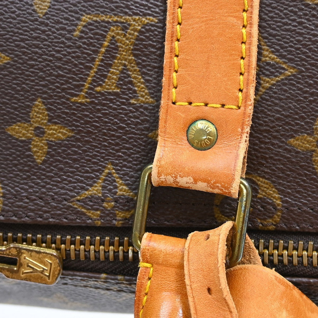 Louis Vuitton Keepall Bag Monogram Canvas Brown Canvas Travel Bag Bag (Pre-Owned)