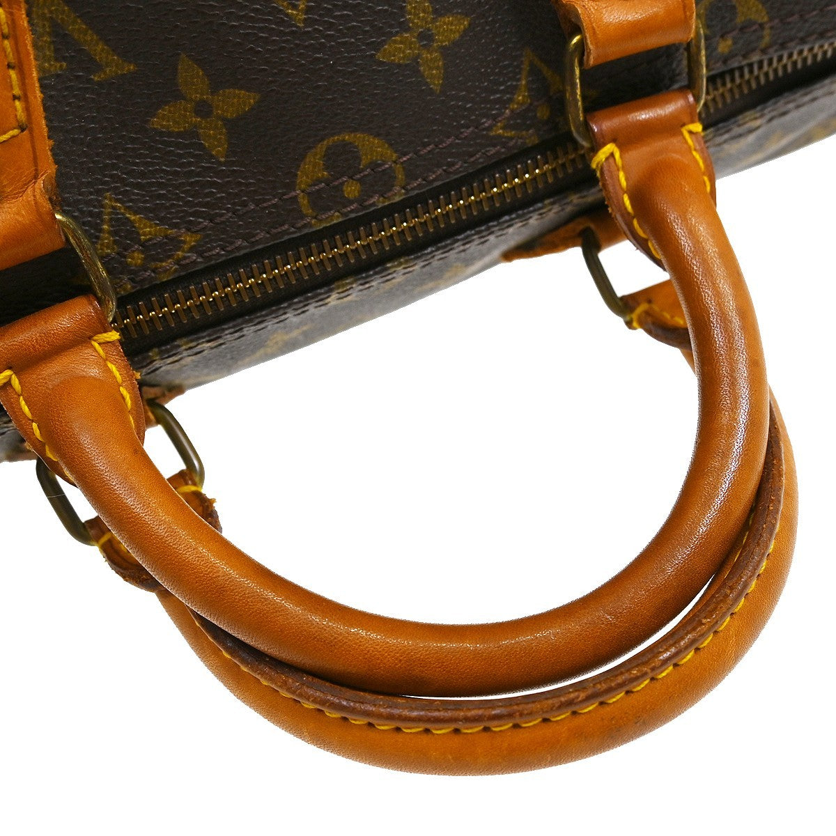 Louis Vuitton Speedy Handbag Monogram Canvas Brown Canvas Handbag (Pre-Owned)