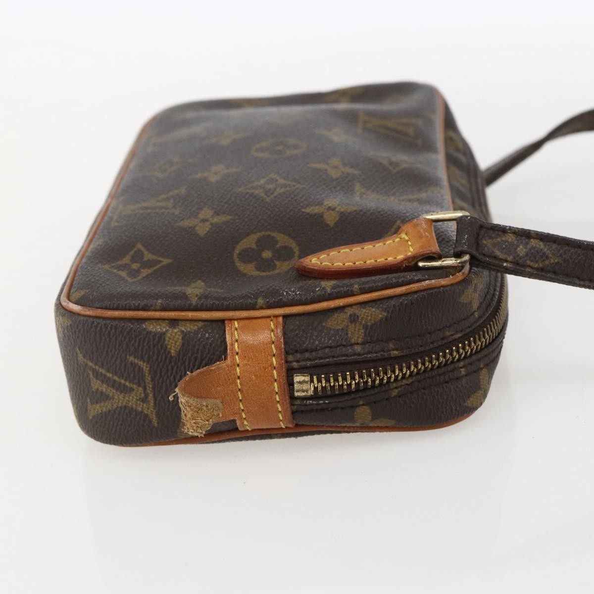 Louis Vuitton Pochette Marly Bandouliere Bag Monogram Canvas Brown Canvas Clutche & Pouche Bag (Pre-Owned)
