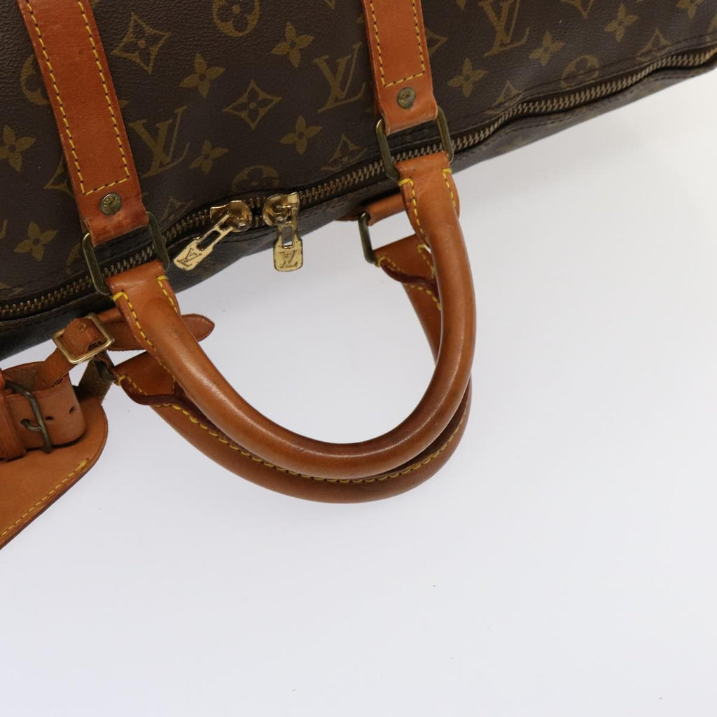 Louis Vuitton Keepall Bag Monogram Canvas Brown Canvas Travel Bag Bag (Pre-Owned)