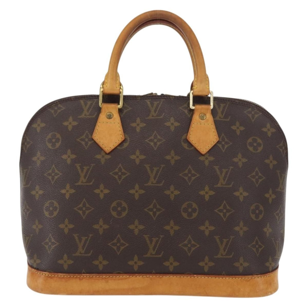 Louis Vuitton Alma Handbag Monogram Canvas Brown Canvas Handbag (Pre-Owned)
