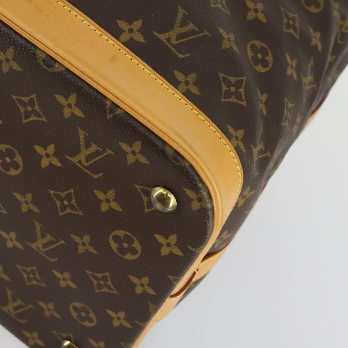 Louis Vuitton Cruiser Handbag Monogram Canvas Brown Canvas Travel Bag Bag (Pre-Owned)