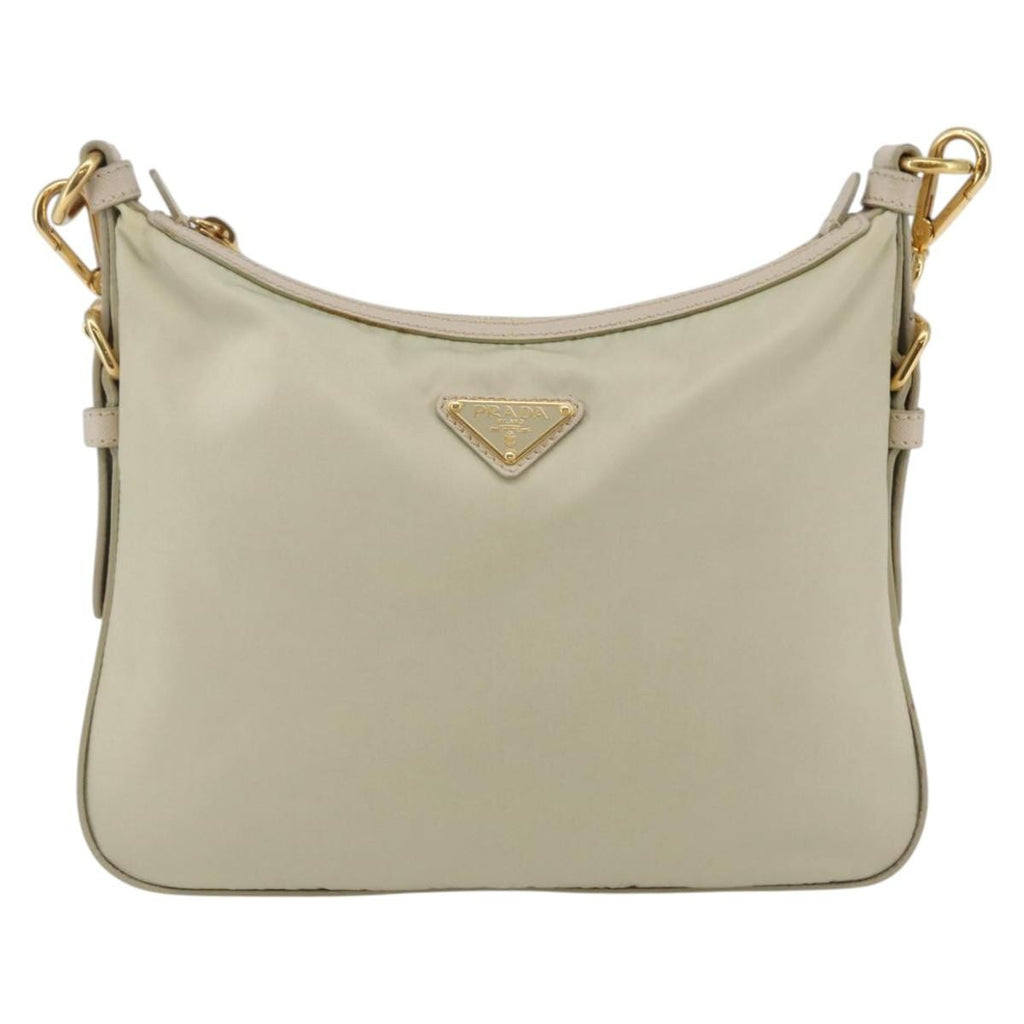 Prada Re-Edition 2005 Shoulder Bag Tessuto Beige Nylon Shoulder Bag Bag (Pre-Owned)