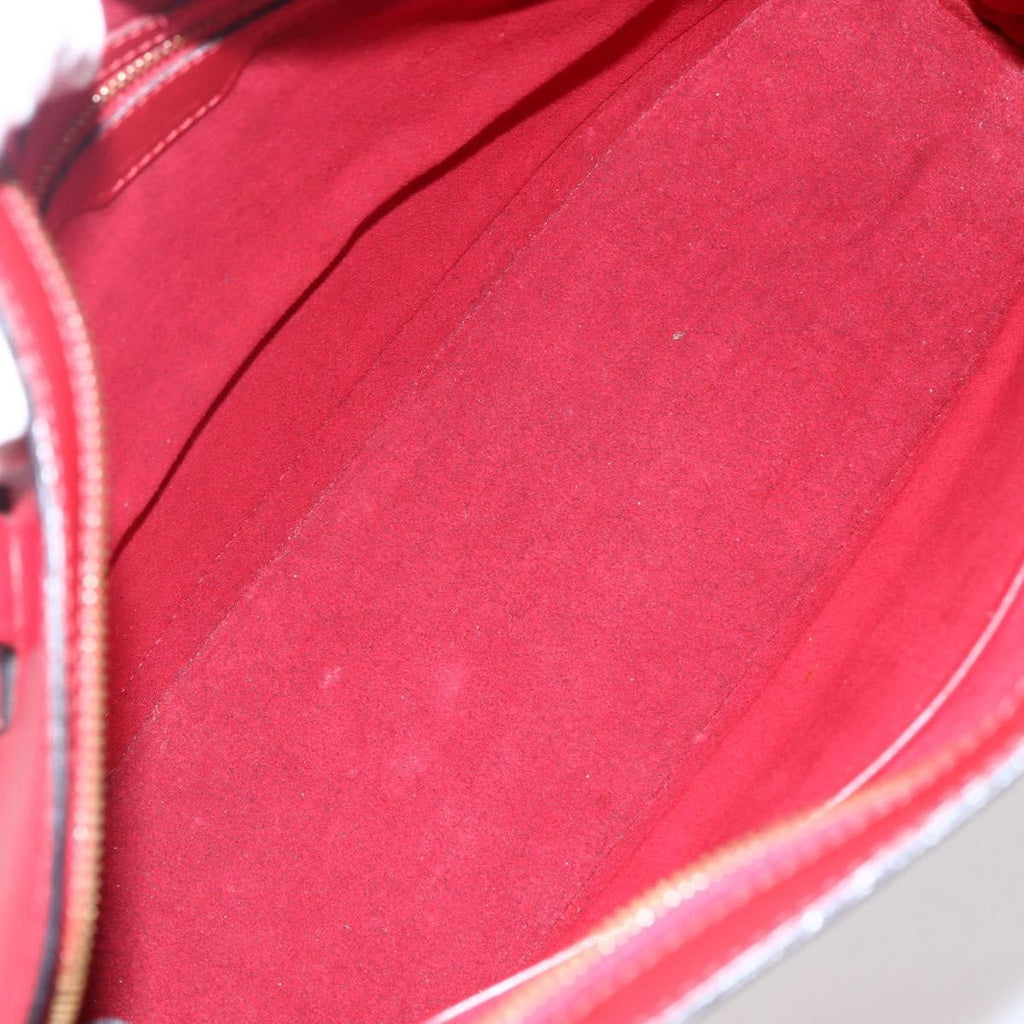Louis Vuitton Lussac Handbag Epi Leather Red Leather Shoulder Bag Bag (Pre-Owned)