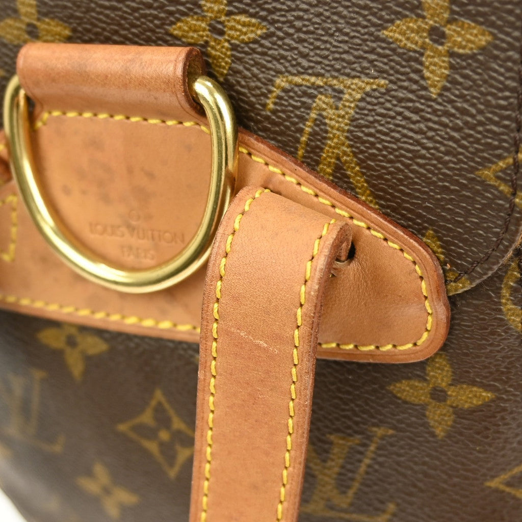Louis Vuitton Montsouris Backpack Monogram Canvas Brown Canvas Backpack Bag (Pre-Owned)
