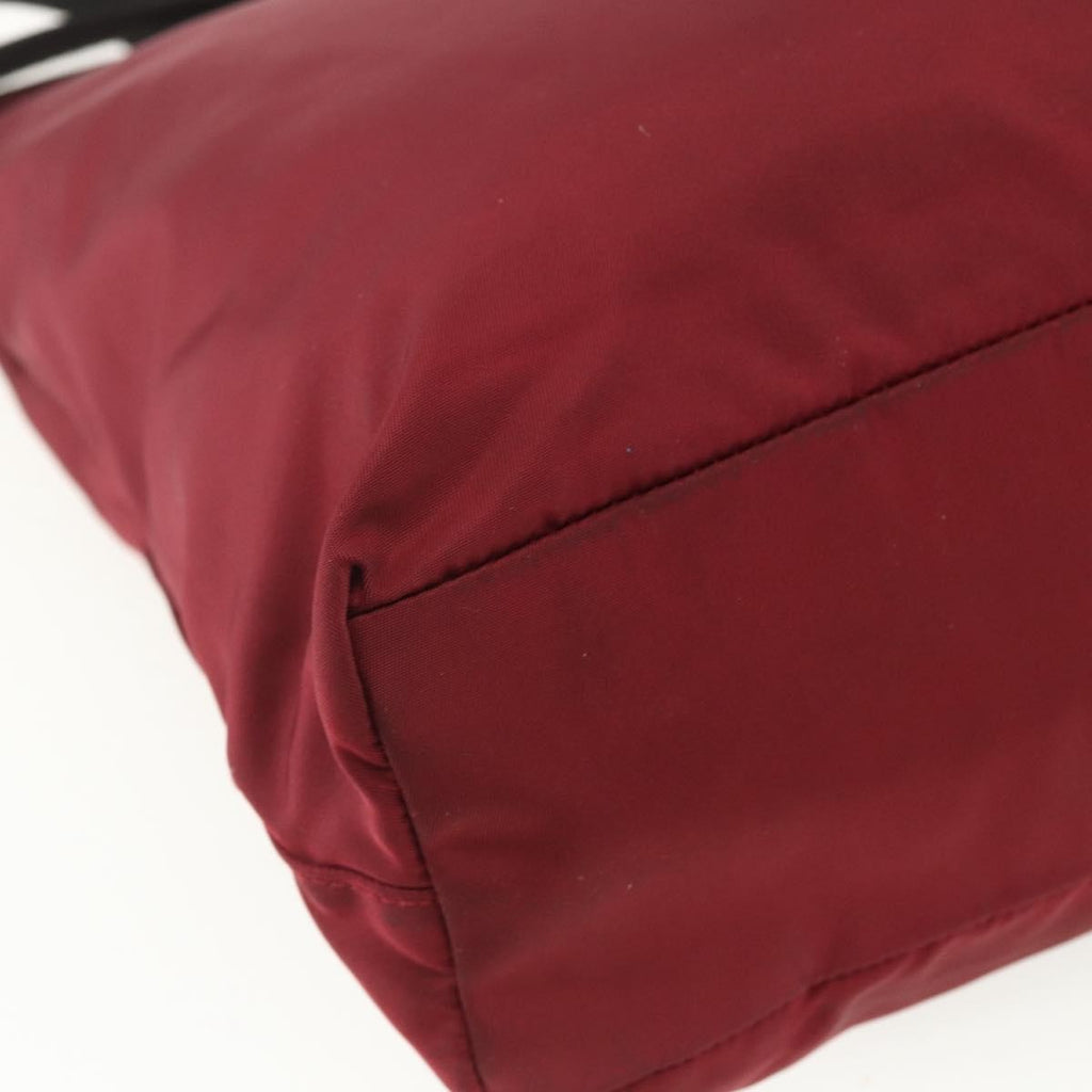 Prada Sport Tote Bag Nylon Red Nylon Tote Bag Bag (Pre-Owned)