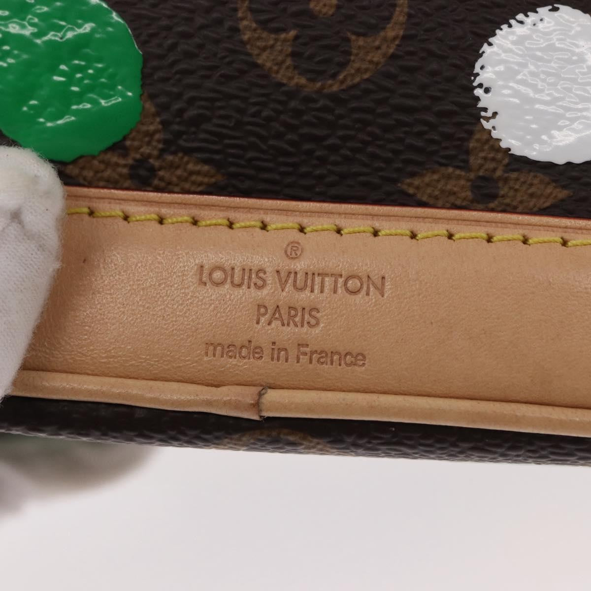 Louis Vuitton Noe Handbag Yayoi Kusama Painted Dots Monogram Canvas Brown Canvas Handbag (Pre-Owned)