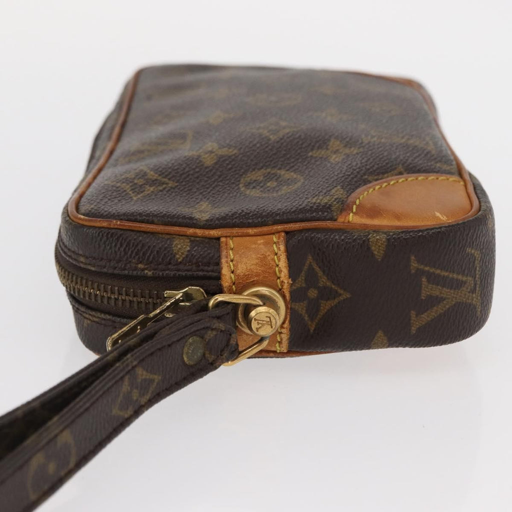 Louis Vuitton Marly Dragonne Clutch Monogram Canvas Brown Canvas Clutche & Pouche Bag (Pre-Owned)