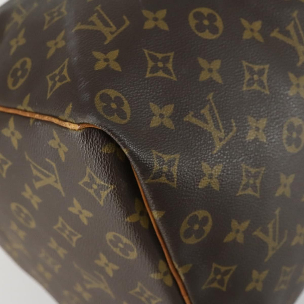Louis Vuitton Keepall Bag Monogram Canvas Brown Canvas Travel Bag Bag (Pre-Owned)