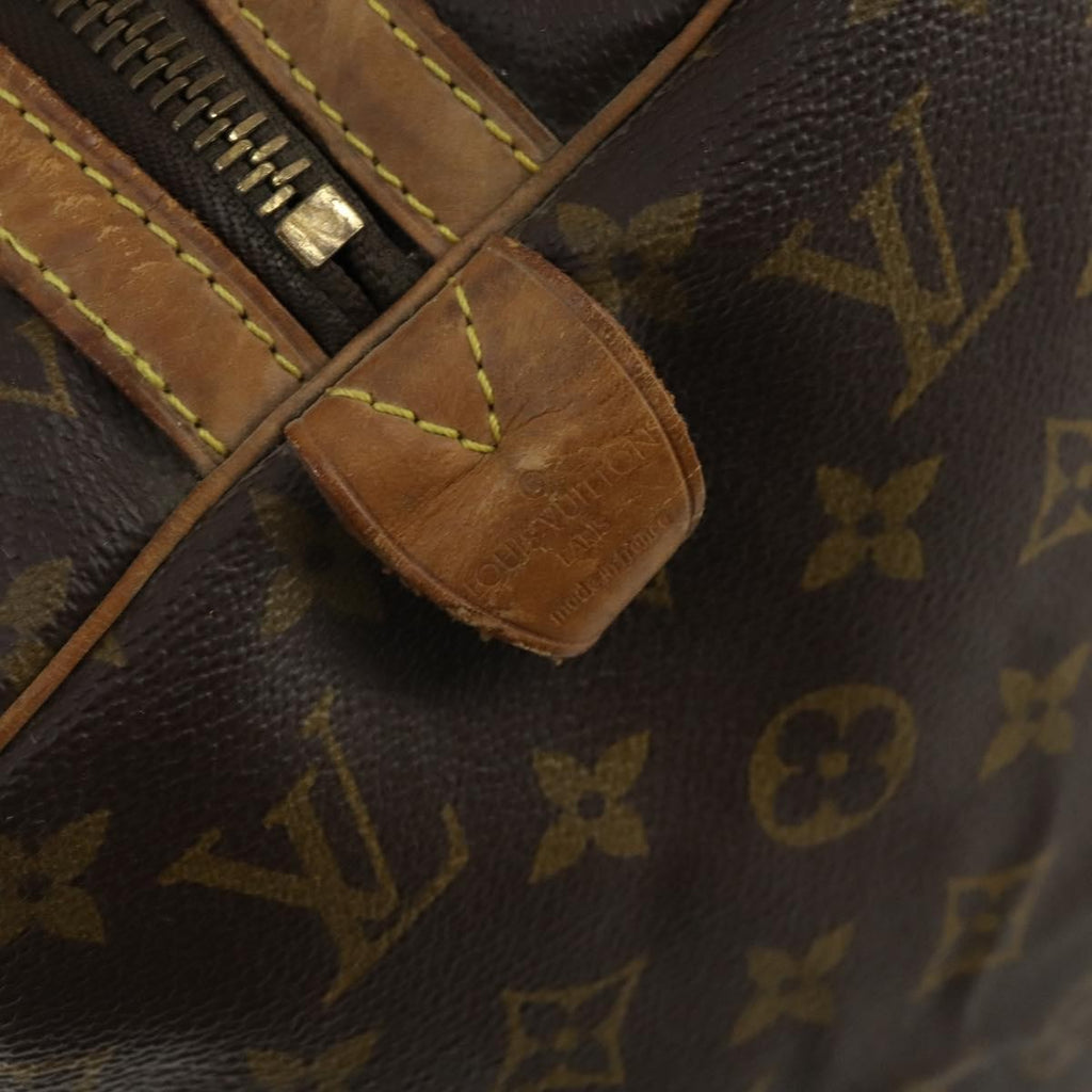Louis Vuitton Sac Souple Handbag Monogram Canvas Brown Canvas Travel Bag Bag (Pre-Owned)