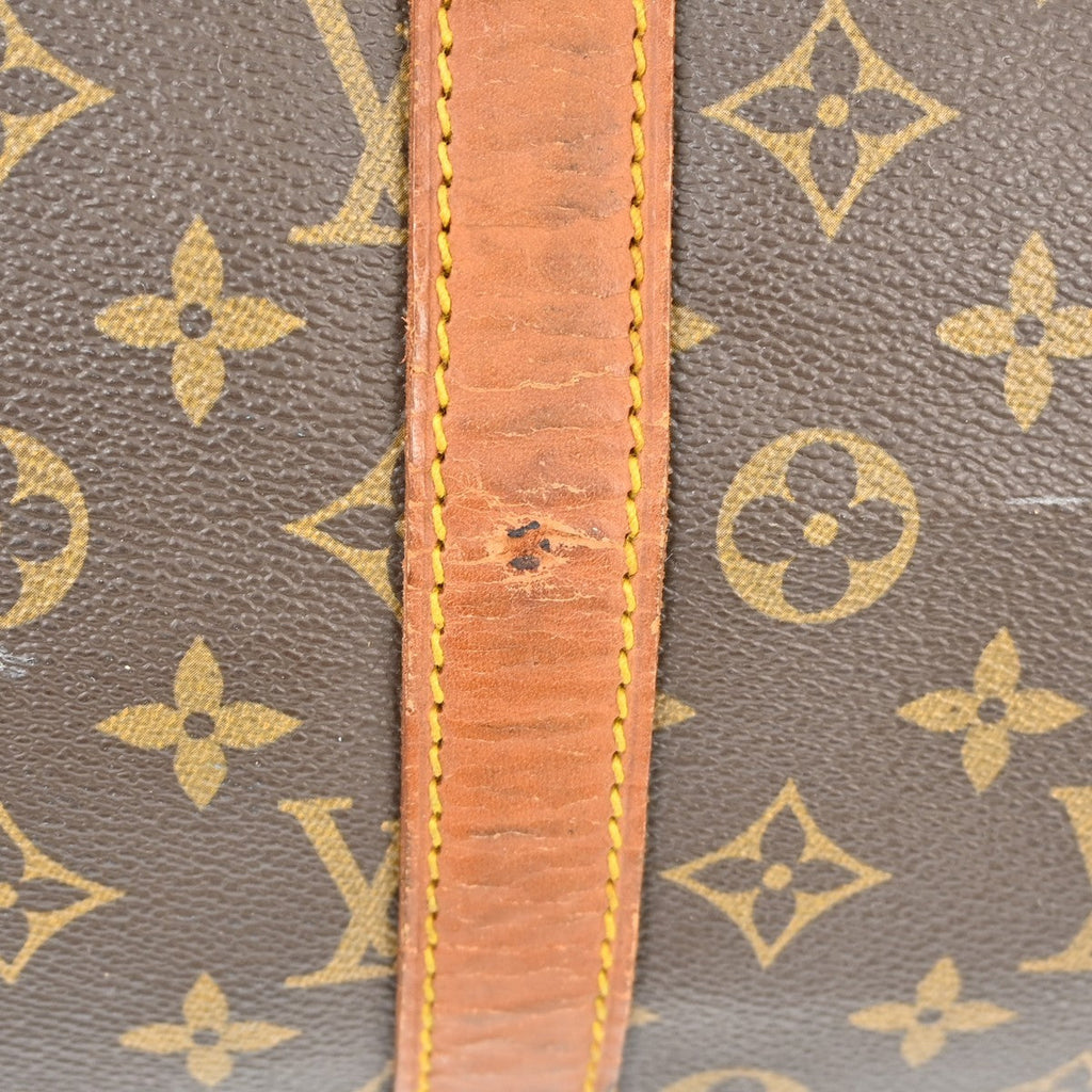 Louis Vuitton Keepall Bag Monogram Canvas Brown Canvas Travel Bag Bag (Pre-Owned)