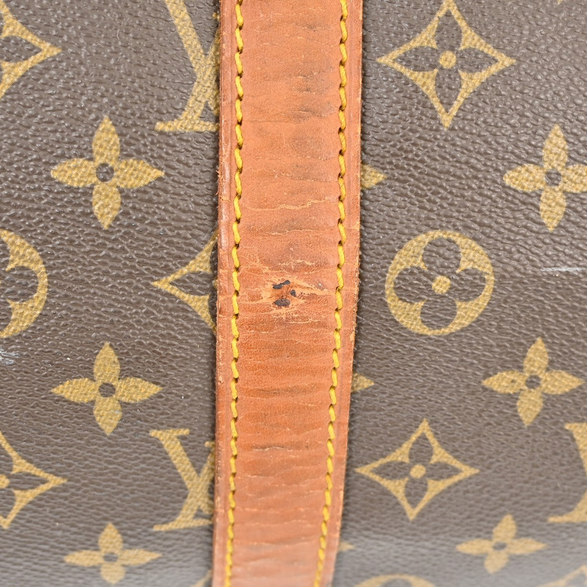 Louis Vuitton Keepall Bag Monogram Canvas Brown Canvas Travel Bag Bag (Pre-Owned)
