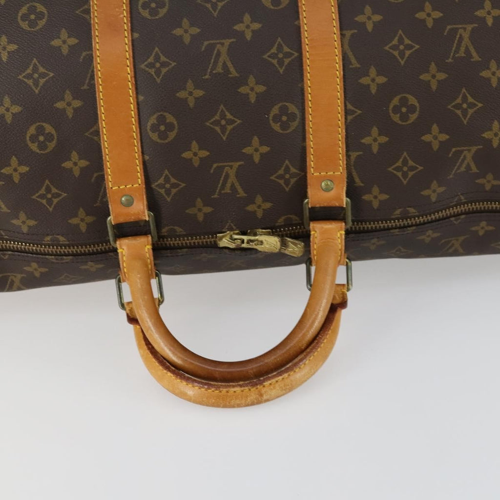 Louis Vuitton Keepall Bag Monogram Canvas Brown Canvas Travel Bag Bag (Pre-Owned)