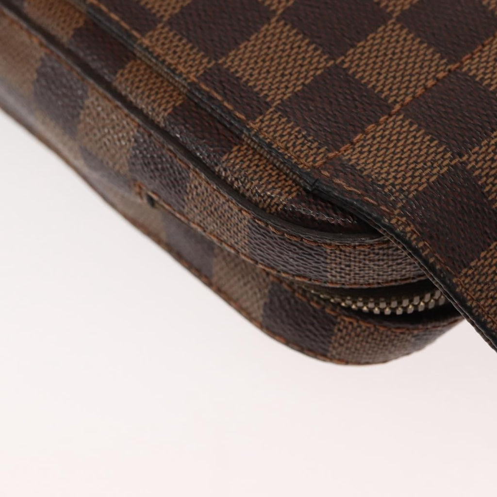 Louis Vuitton Geronimos Waist Bag Damier Brown Canvas Shoulder Bag Bag (Pre-Owned)