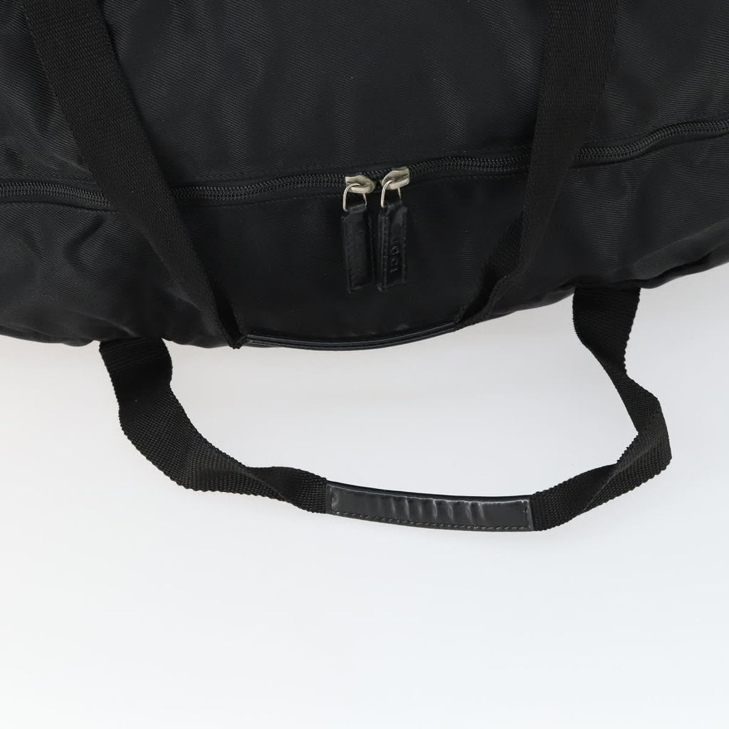 Gucci Vintage Travel Bag Nylon Black Nylon Travel Bag Bag (Pre-Owned)