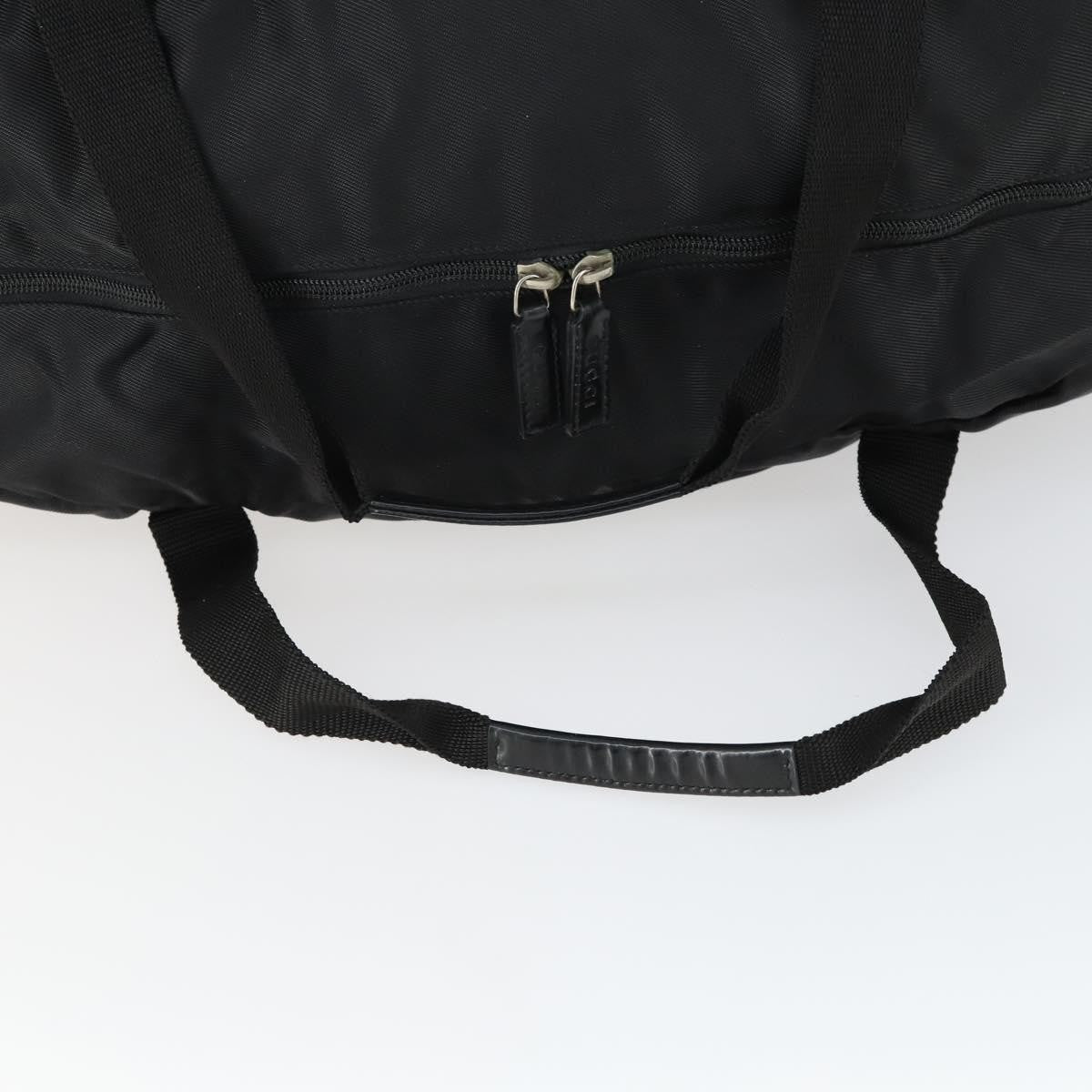 Gucci Vintage Travel Bag Nylon Black Nylon Travel Bag Bag (Pre-Owned)