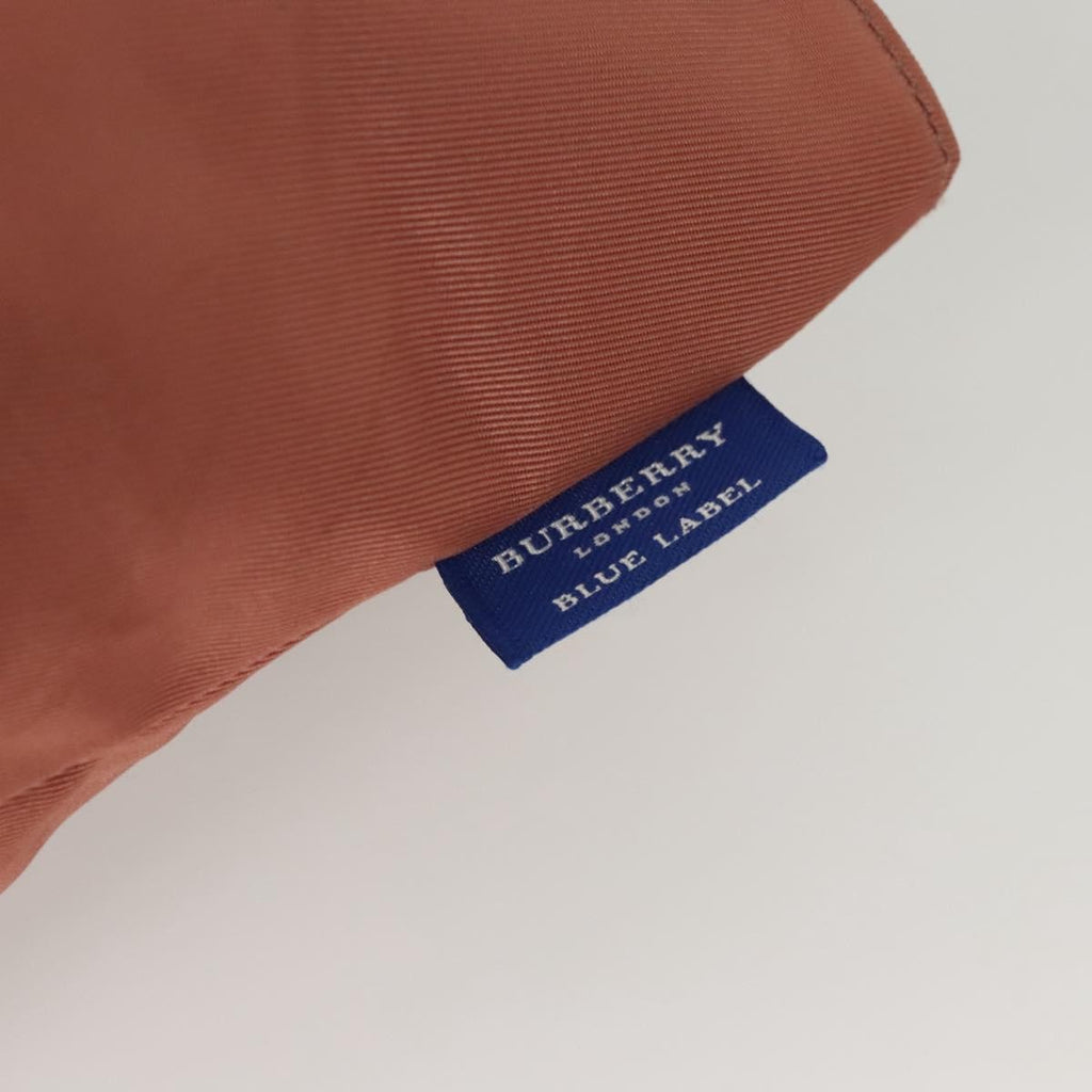 Burberry Nova Check Blue Label Nylon Pink Nylon Handbag (Pre-Owned)