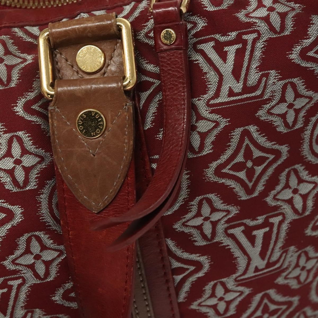 Louis Vuitton Aviator Handbag Limited Edition Monogram Jacquard Burgundy Canvas Handbag (Pre-Owned)