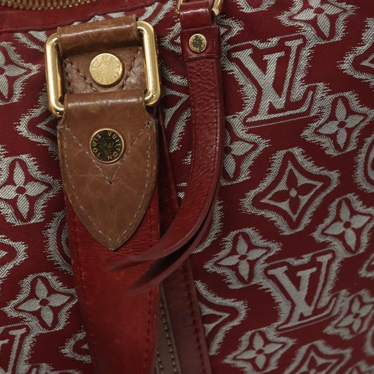 Louis Vuitton Aviator Handbag Limited Edition Monogram Jacquard Burgundy Canvas Handbag (Pre-Owned)