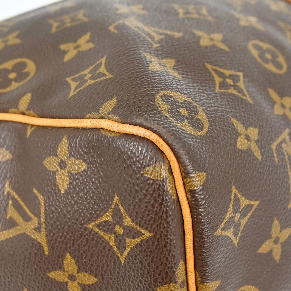 Louis Vuitton Keepall Bag Monogram Canvas Brown Canvas Travel Bag Bag (Pre-Owned)
