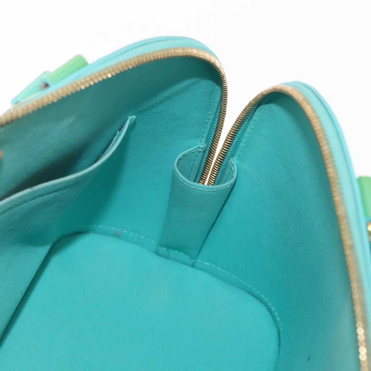 Louis Vuitton Alma Handbag Patent Leather Blue Patent_Leather Handbag (Pre-Owned)