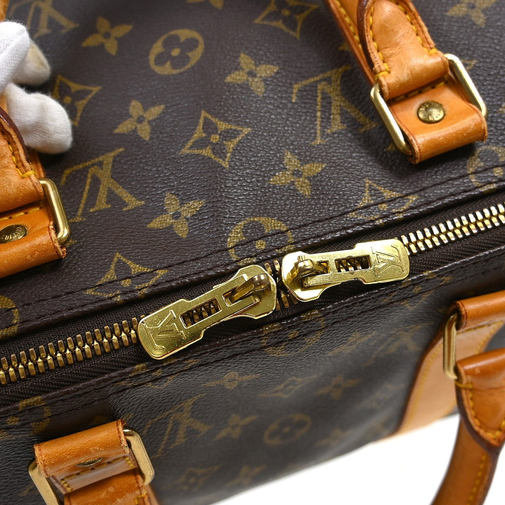 Louis Vuitton Keepall Bag Monogram Canvas Brown Canvas Travel Bag Bag (Pre-Owned)