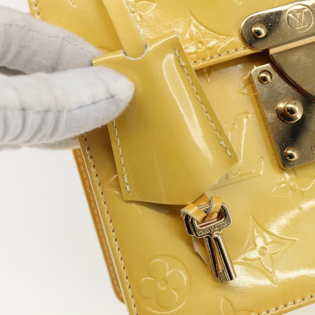 Louis Vuitton Spring Street Nm Handbag Patent Leather Yellow Patent_Leather Handbag (Pre-Owned)