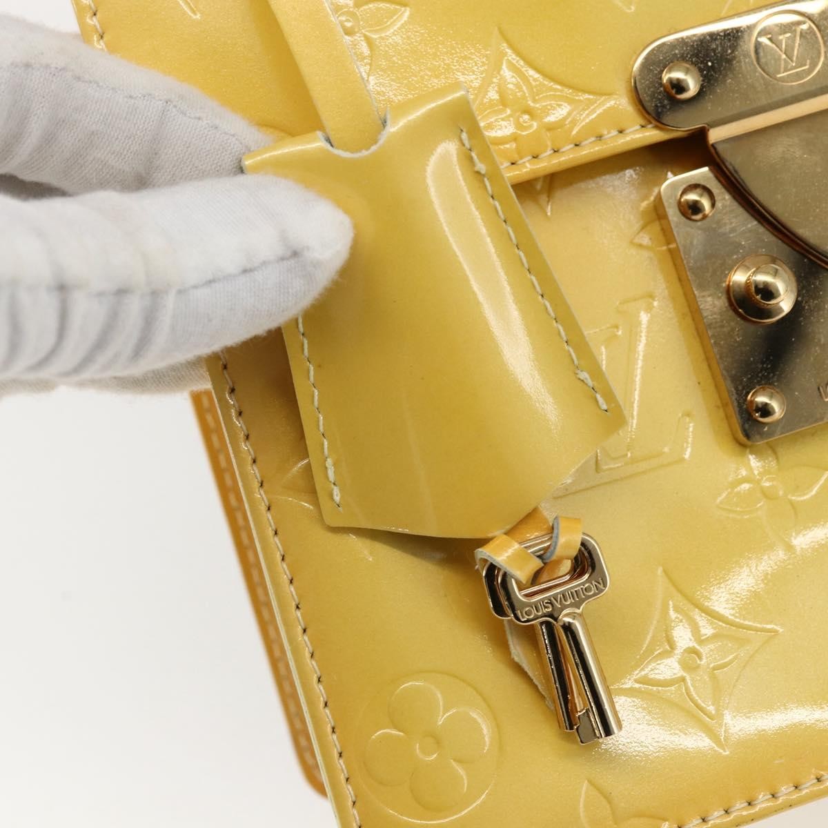 Louis Vuitton Spring Street Nm Handbag Patent Leather Yellow Patent_Leather Handbag (Pre-Owned)