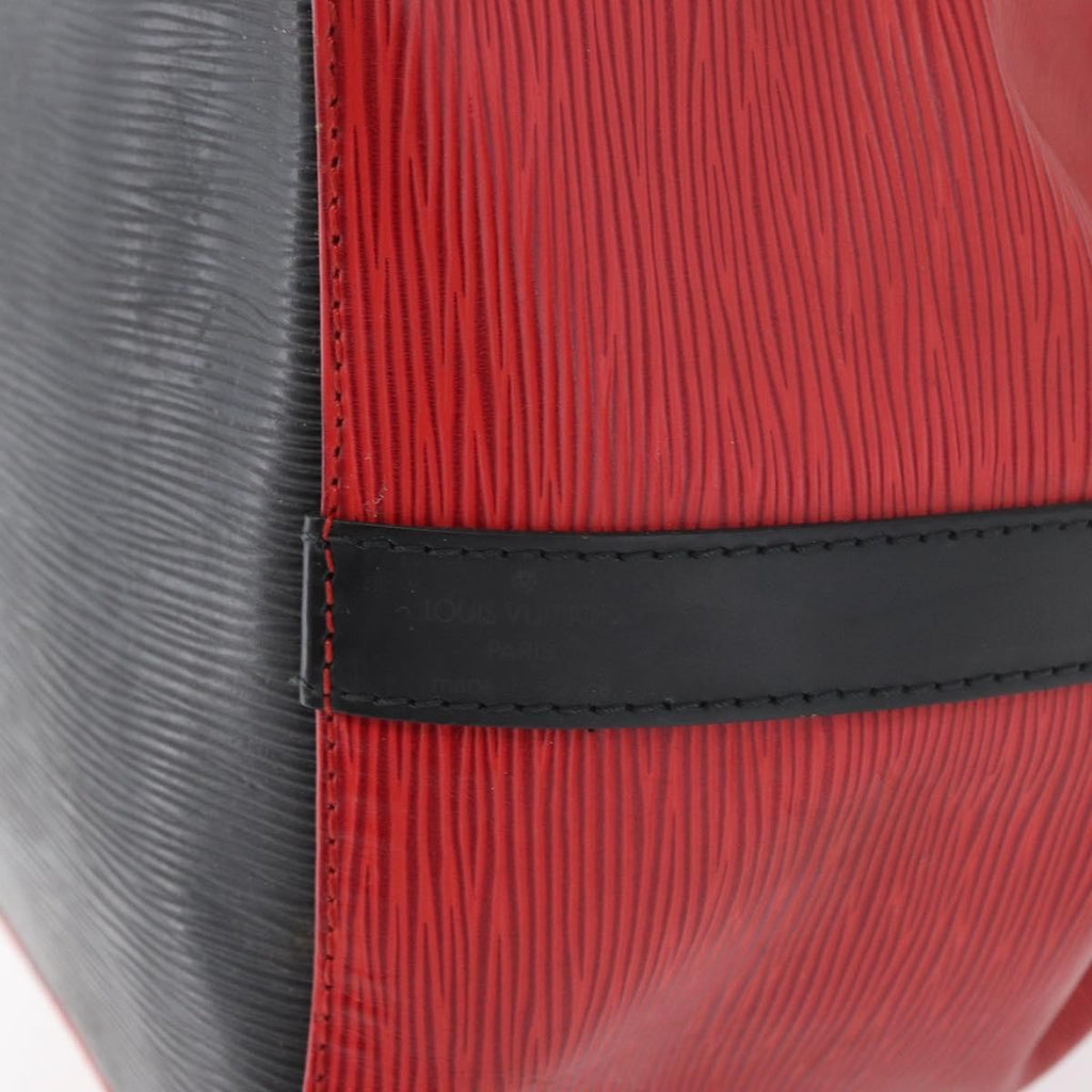 Louis Vuitton Bicolor Petit Noe Handbag Epi Leather Red Leather Shoulder Bag Bag (Pre-Owned)
