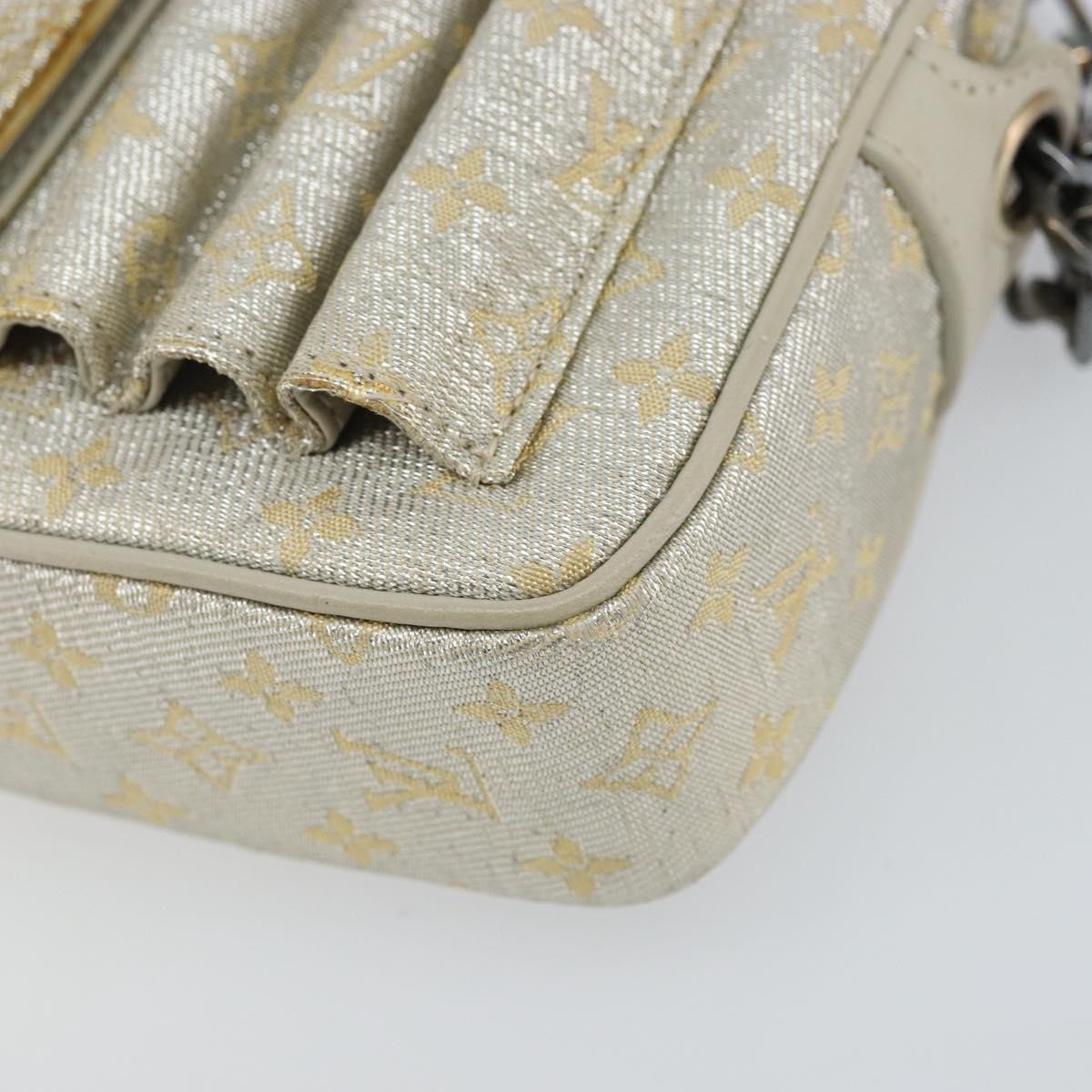 Louis Vuitton Mckenna Shoulder Bag Mini Lin Gold Canvas Bag (Pre-Owned)