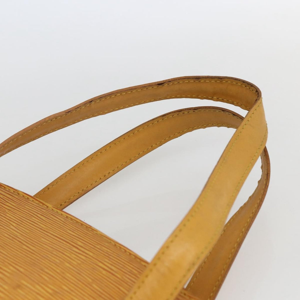 Louis Vuitton Saint Jacques Handbag Epi Leather Yellow Leather Handbag (Pre-Owned)