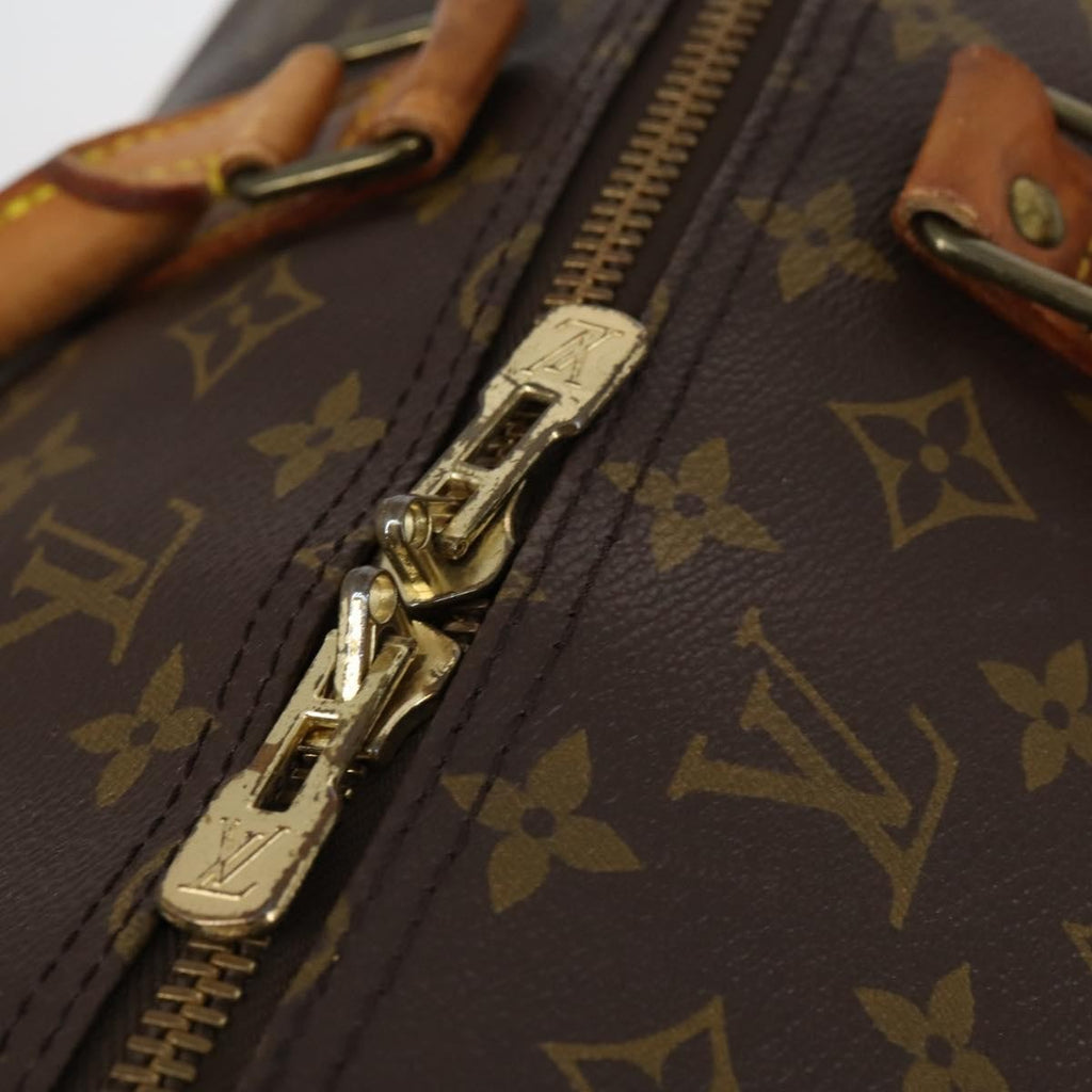 Louis Vuitton Keepall Bandouliere Bag Monogram Canvas Brown Canvas Travel Bag Bag (Pre-Owned)