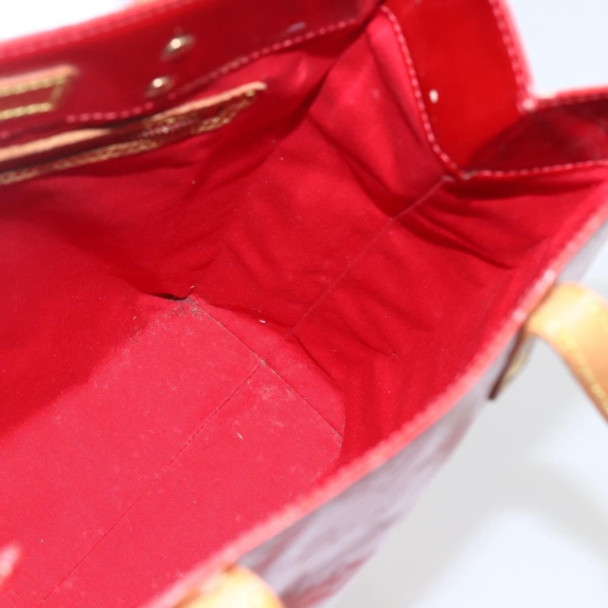Louis Vuitton Reade Handbag Monogram Vernis Red Patent_Leather Handbag (Pre-Owned)