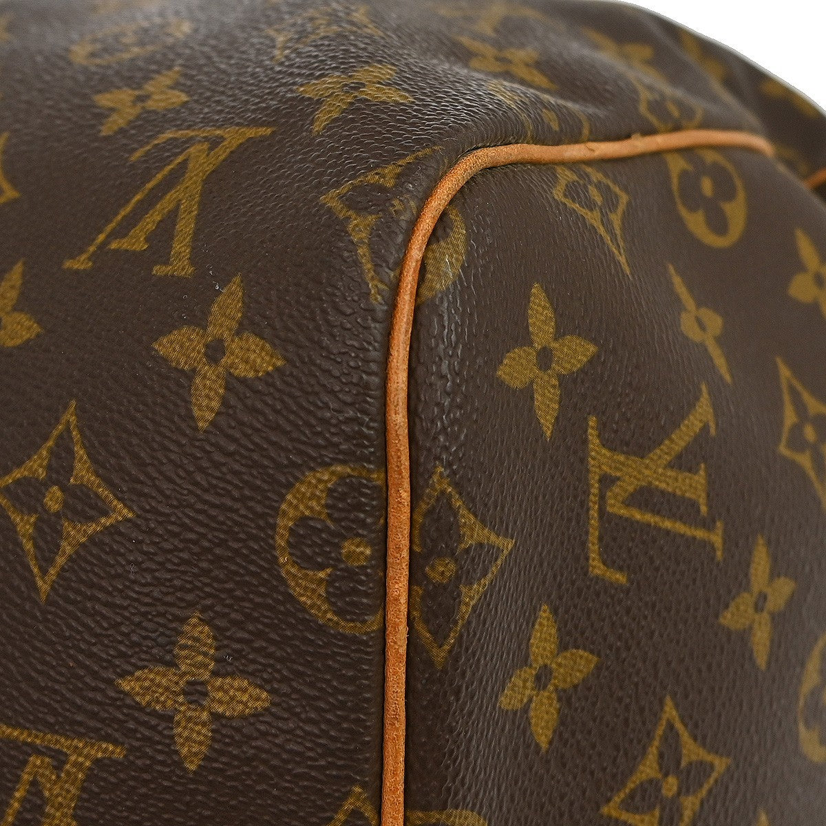 Louis Vuitton Keepall Bag Monogram Canvas Brown Canvas Travel Bag Bag (Pre-Owned)