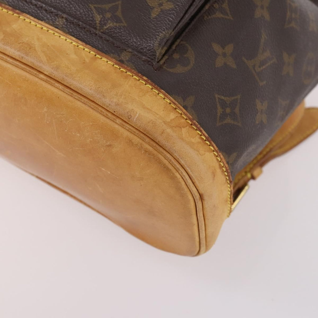 Louis Vuitton Vintage Montsouris Backpack Monogram Canvas Brown Canvas Backpack Bag (Pre-Owned)
