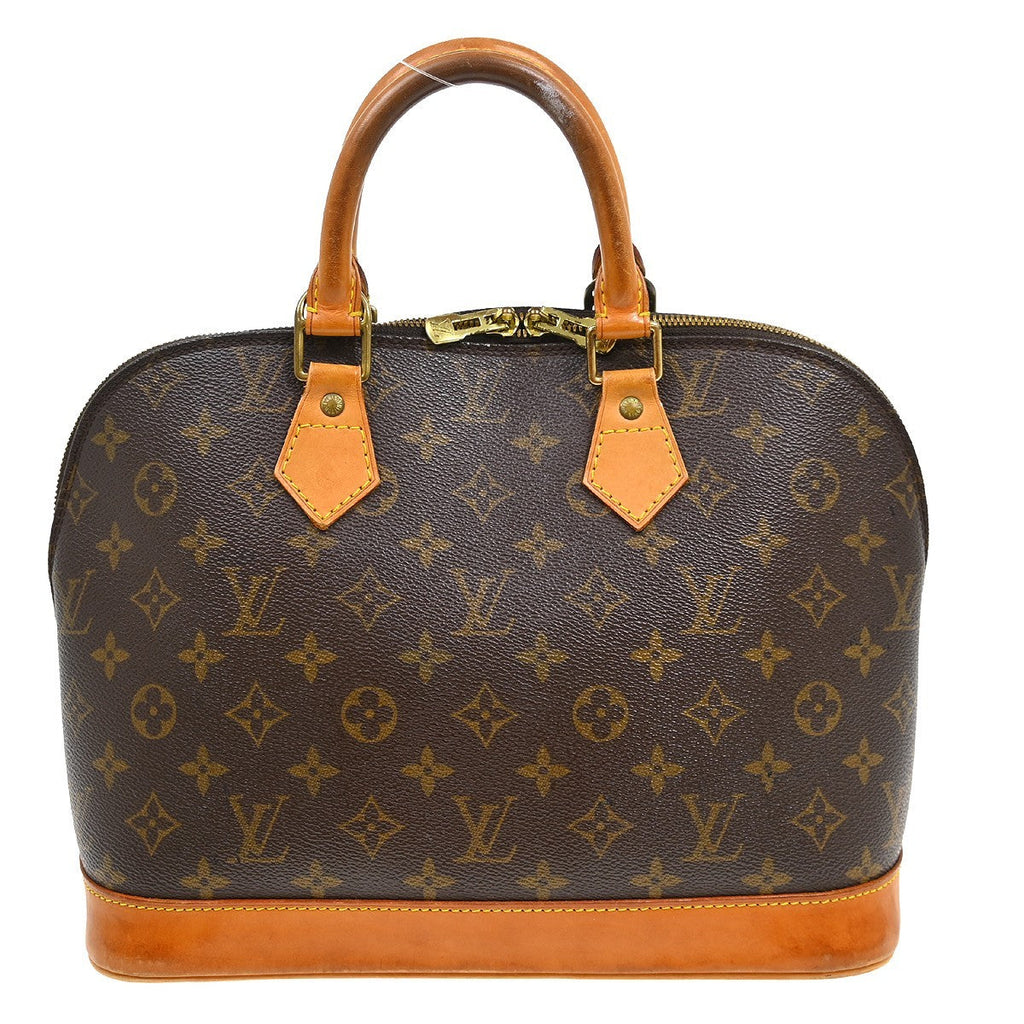 Louis Vuitton Vintage Alma Handbag Monogram Canvas Brown Canvas Handbag (Pre-Owned)