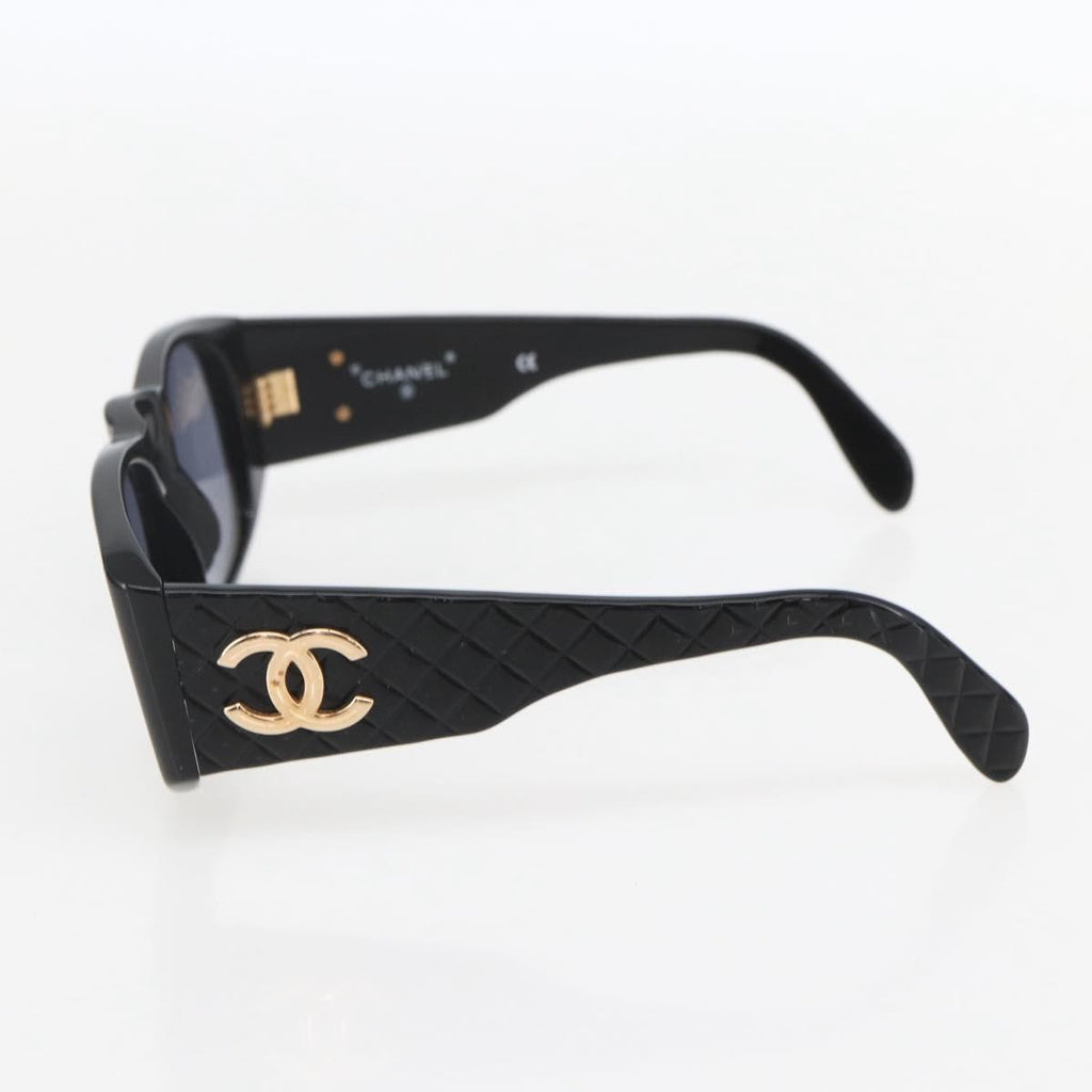 Chanel Cc Logo Matelasse Sunglasses Eye Wear Plastic Black Plastic Sunglasse Accessory (Pre-Owned)