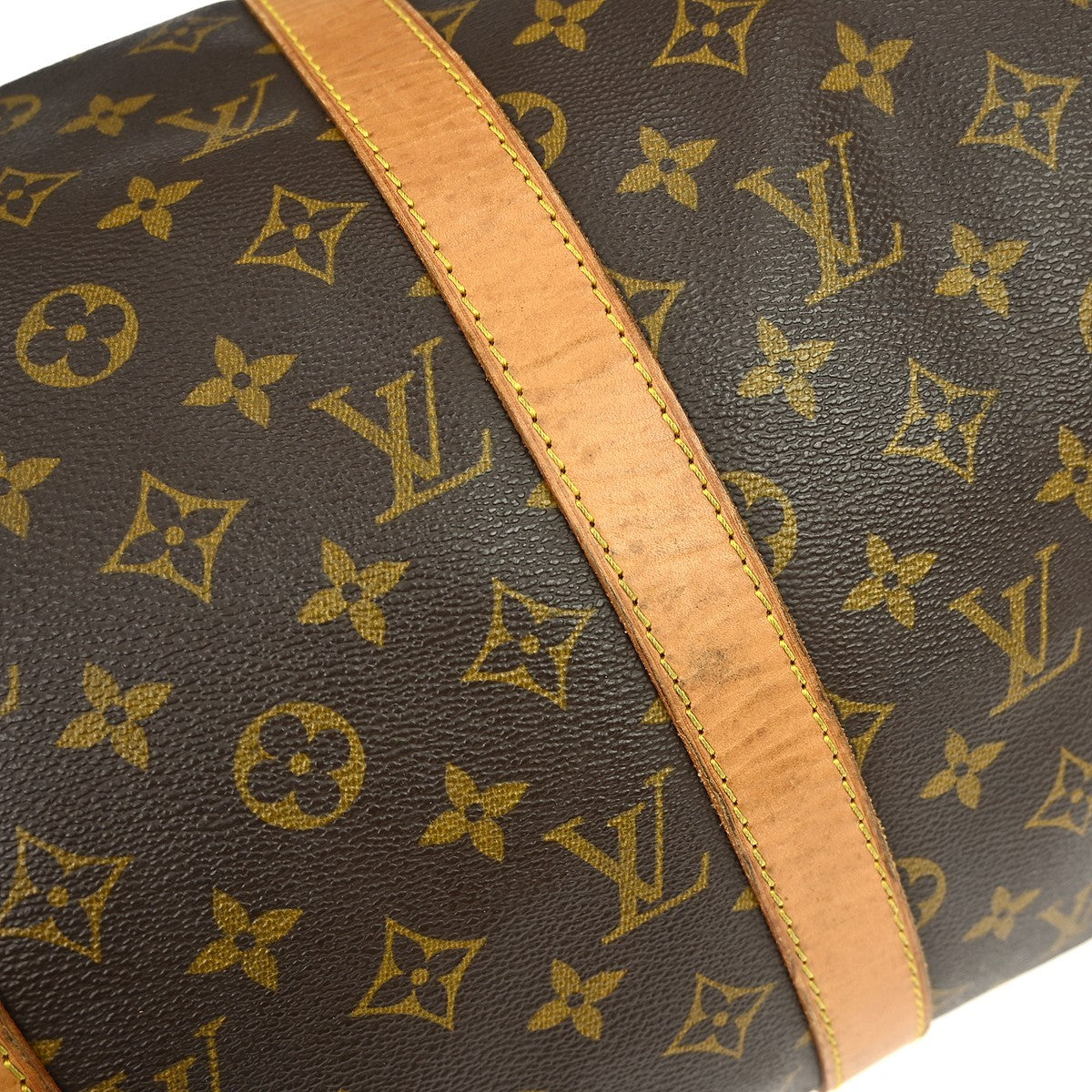 Louis Vuitton Keepall Bag Monogram Canvas Brown Canvas Travel Bag Bag (Pre-Owned)