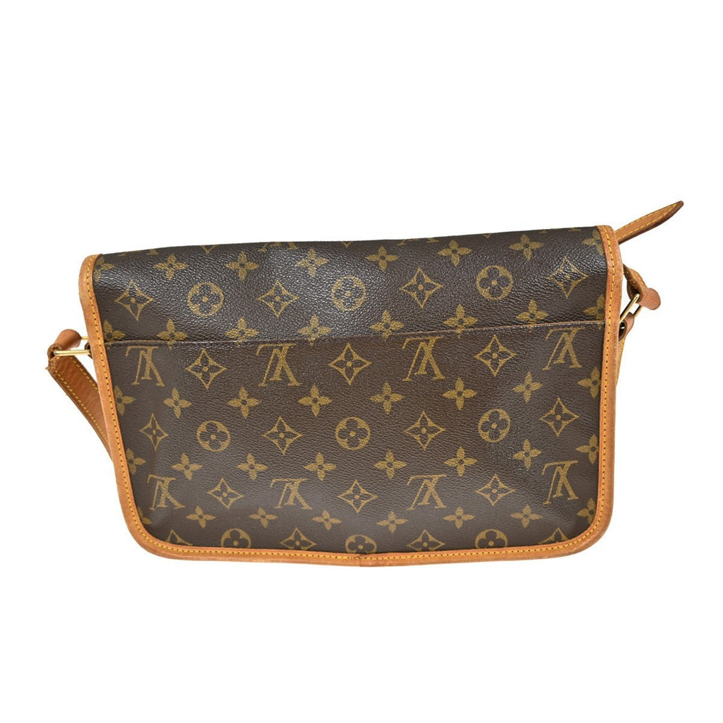 Louis Vuitton Sac Gibeciere Messenger Bag Monogram Canvas Brown Canvas Shoulder Bag Bag (Pre-Owned)