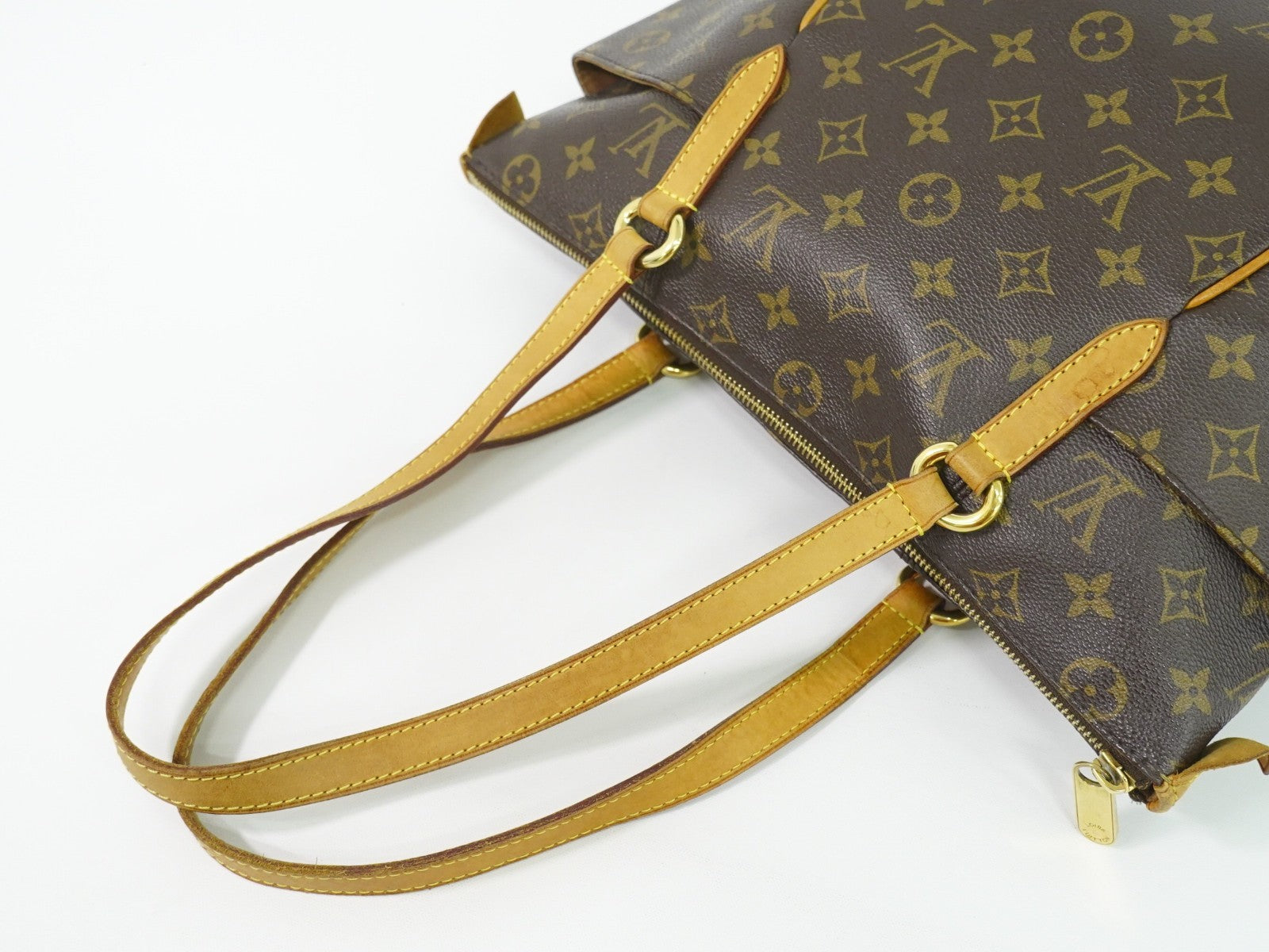 Louis Vuitton Totally Handbag Monogram Canvas Brown Canvas Tote Bag Bag (Pre-Owned)