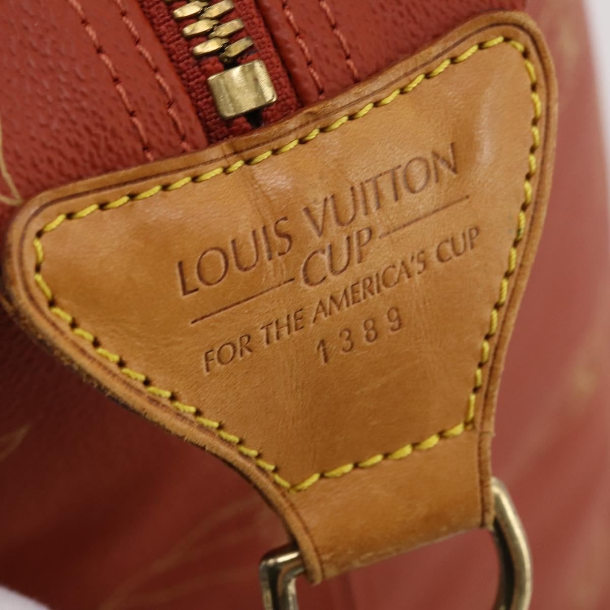 Louis Vuitton Cup Garment Cover Coated Canvas Red Pvc Travel Bag Bag (Pre-Owned)
